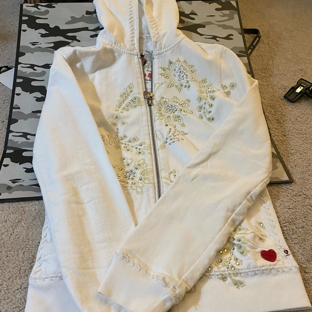 Jeweled  hoodie by twisted heart Bloomingdales.